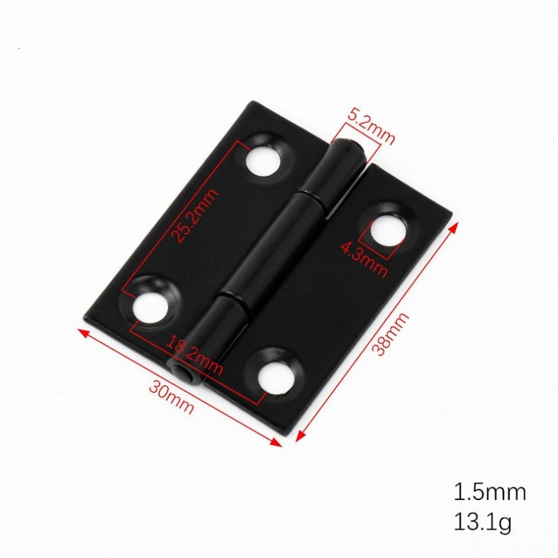 Stainless steel black plated small hinge wholesale