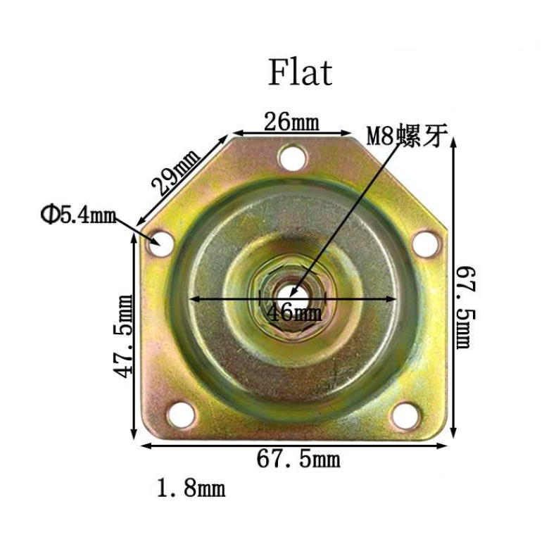 Iron Furniture Leg Fixators