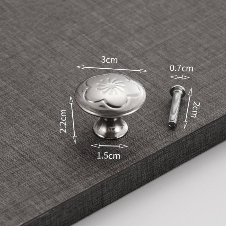 Stainless steel mushroom-shaped handle