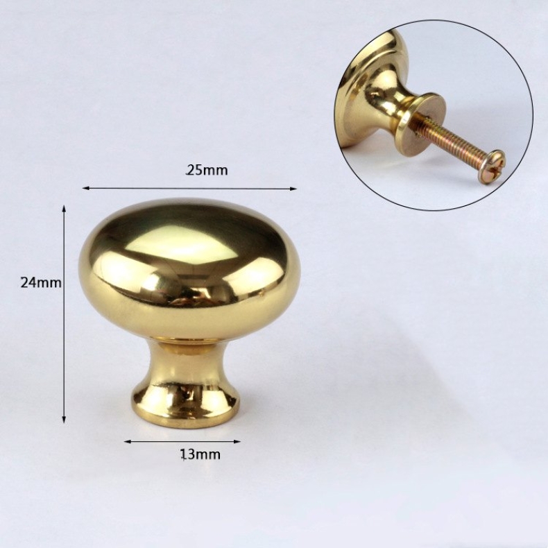 Mirror polishing Brass Doorknob Wholesale