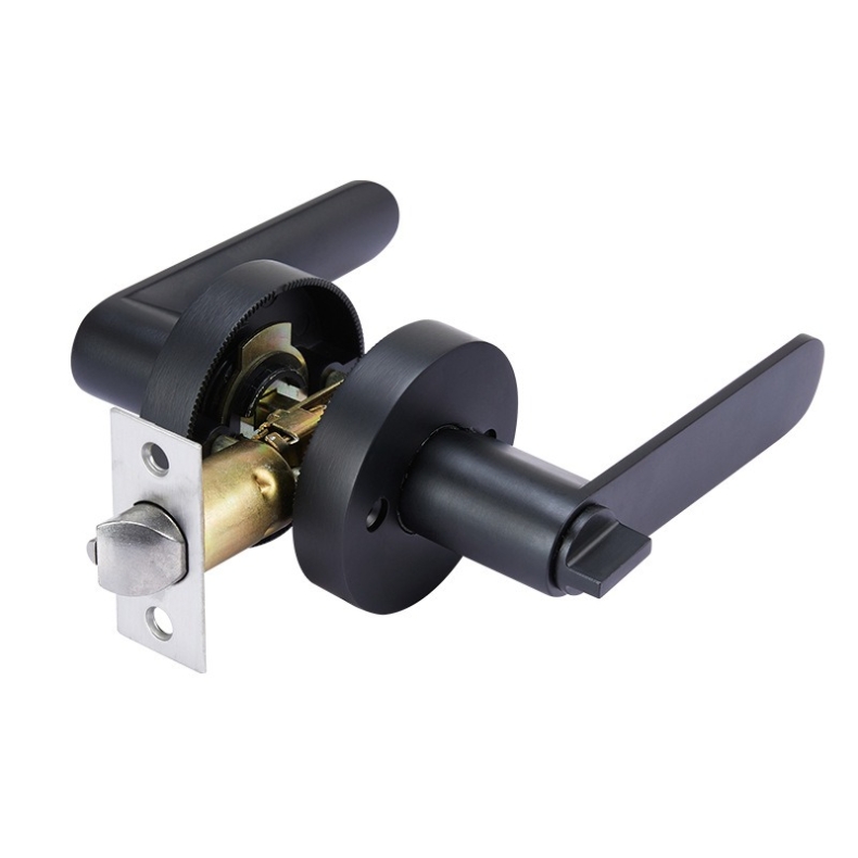 Three-bar aluminum alloy round handle lock