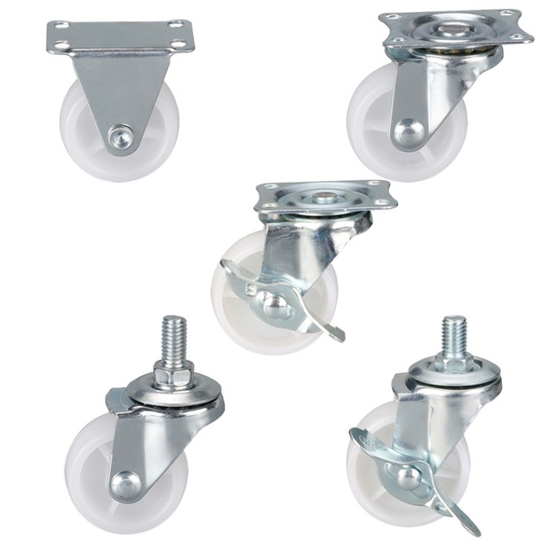 1.5-inch, 2-inch, 2.5-inch and 3-inch Black PP Furniture wheels