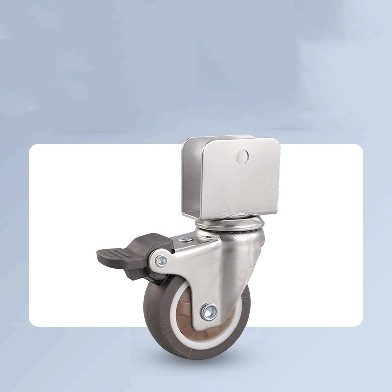 1-inch, 1.25-inch, 1.5-inch and 2-inch TPR U-shaped caster