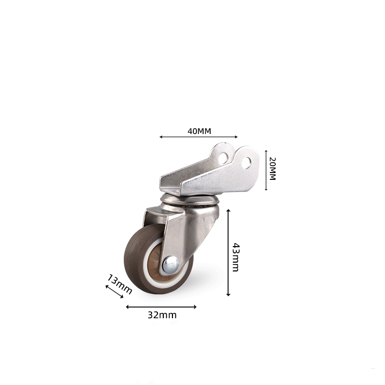 1-inch, 1.25-inch, 1.5-inch and 2-inch TPR J-shaped caster