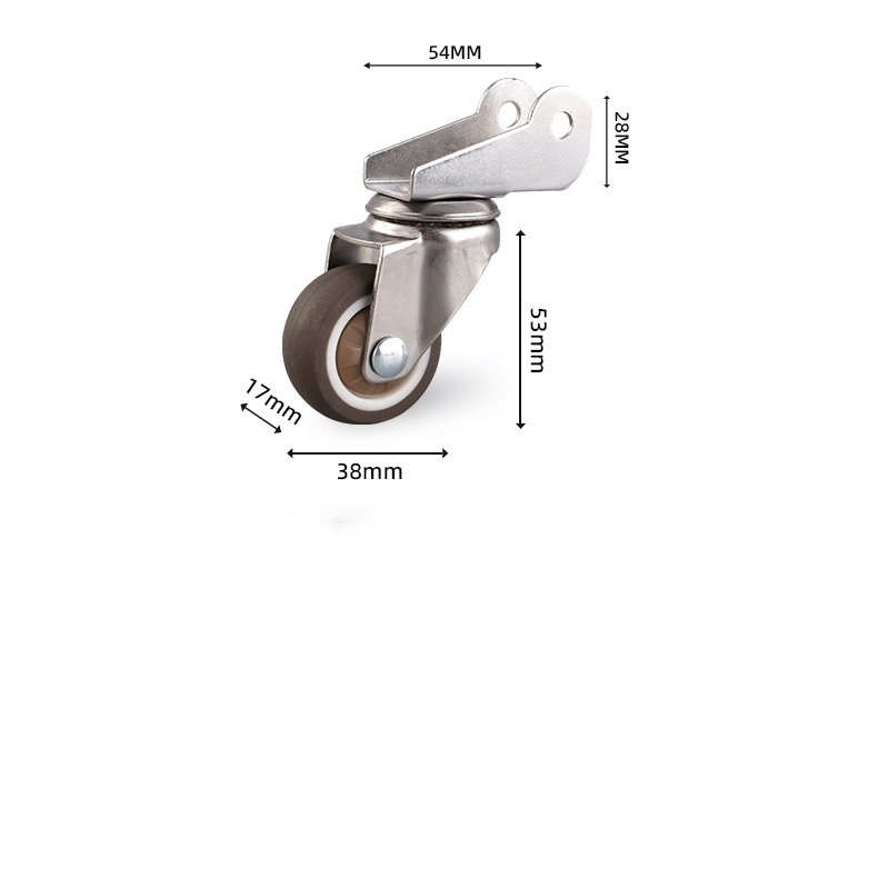 1-inch, 1.25-inch, 1.5-inch and 2-inch TPR J-shaped caster