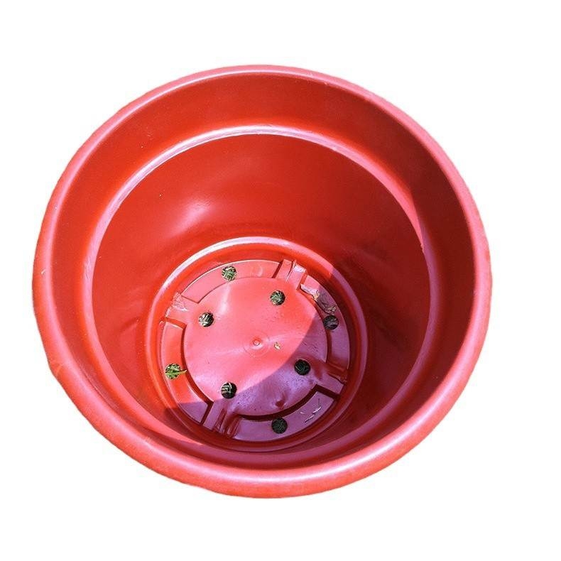 Wholesale red plastic flower pots