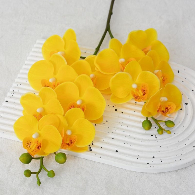 Wholesale artificial Phalaenopsis orchid with two branches