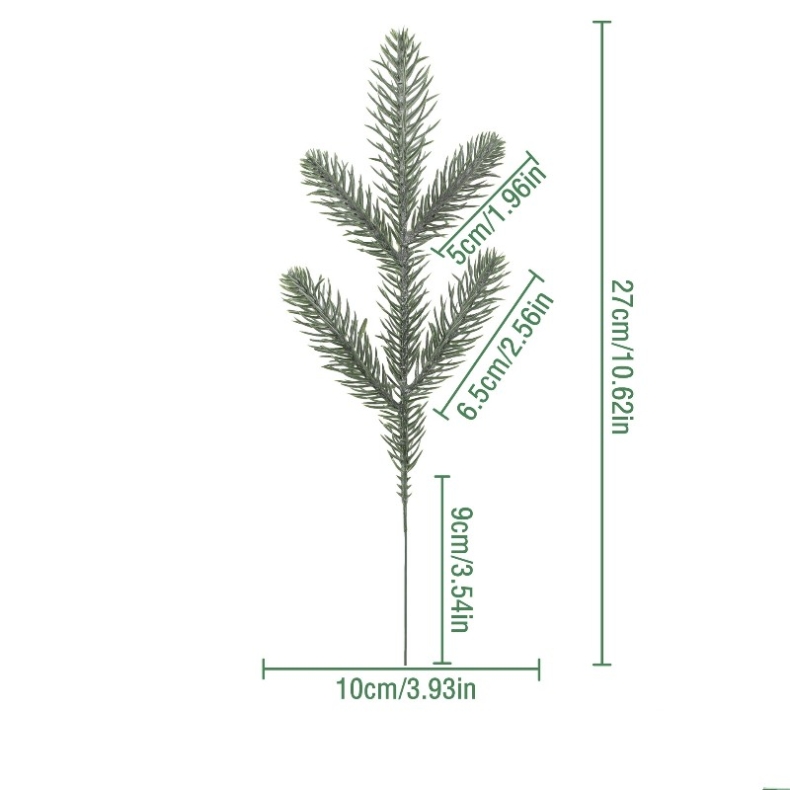Five-branched simulated pine needles
