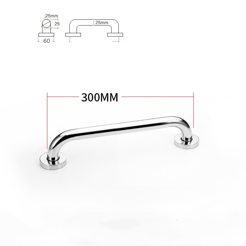 Dia25mm 304 stainless steel 300-600mm bathroom grab bars