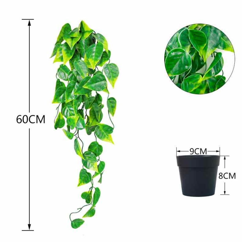 Artificial pothos leaves
