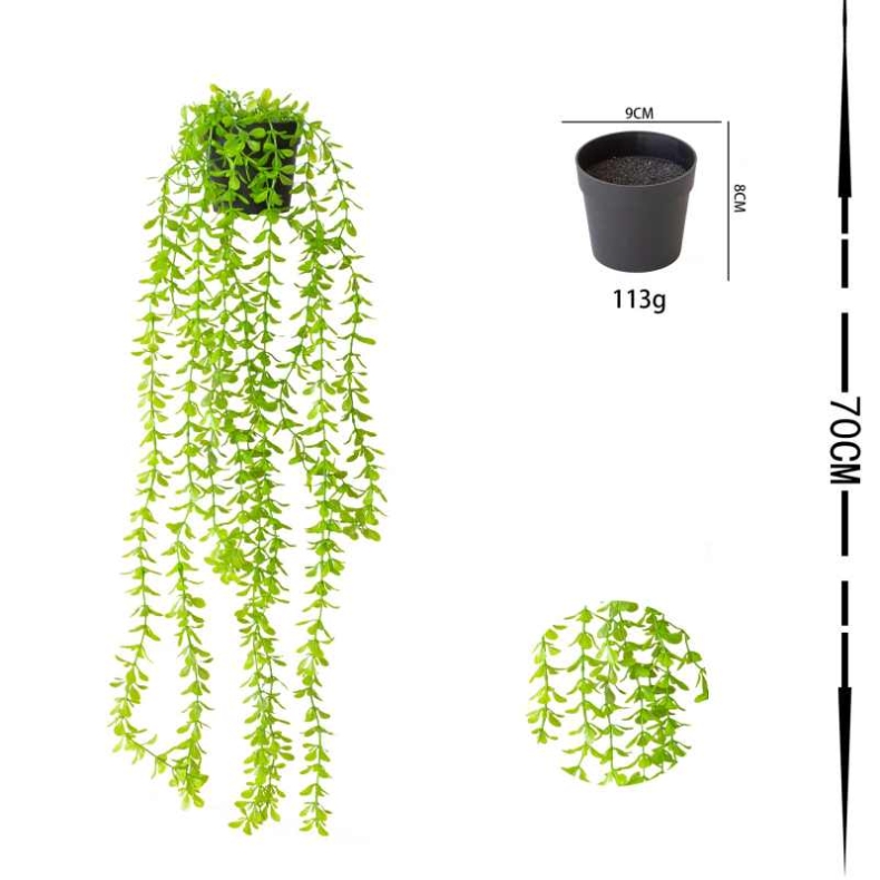 Artificial Milan vine-shaped potted plants