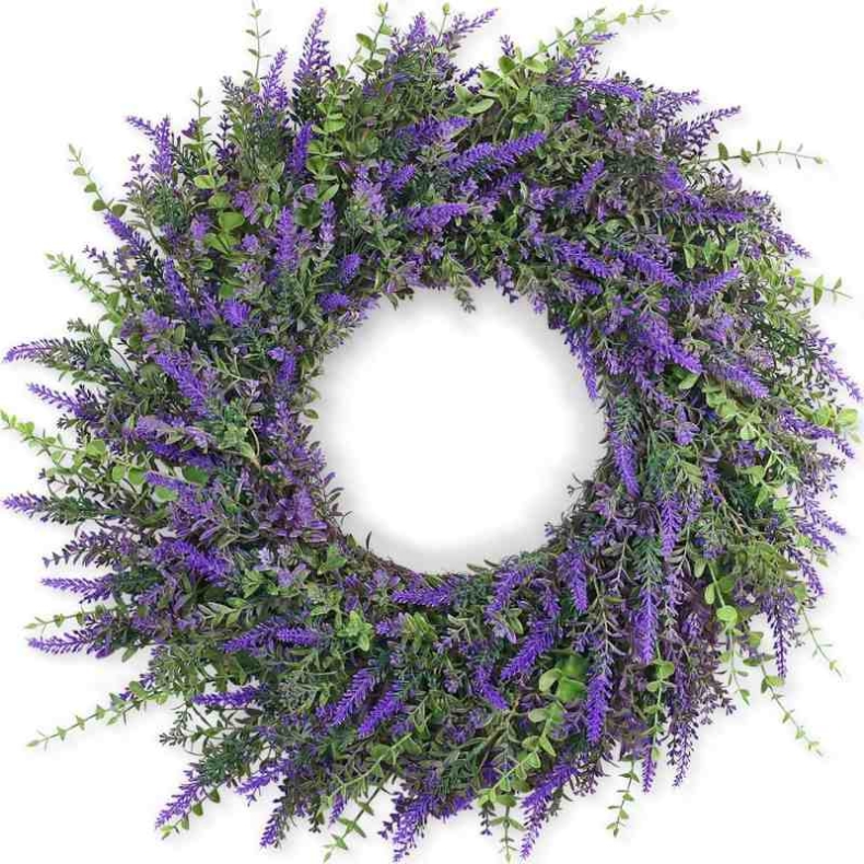 50cm artificial lavender wreath