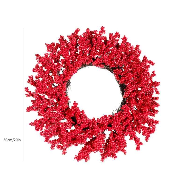 50cm artificial berry wreath