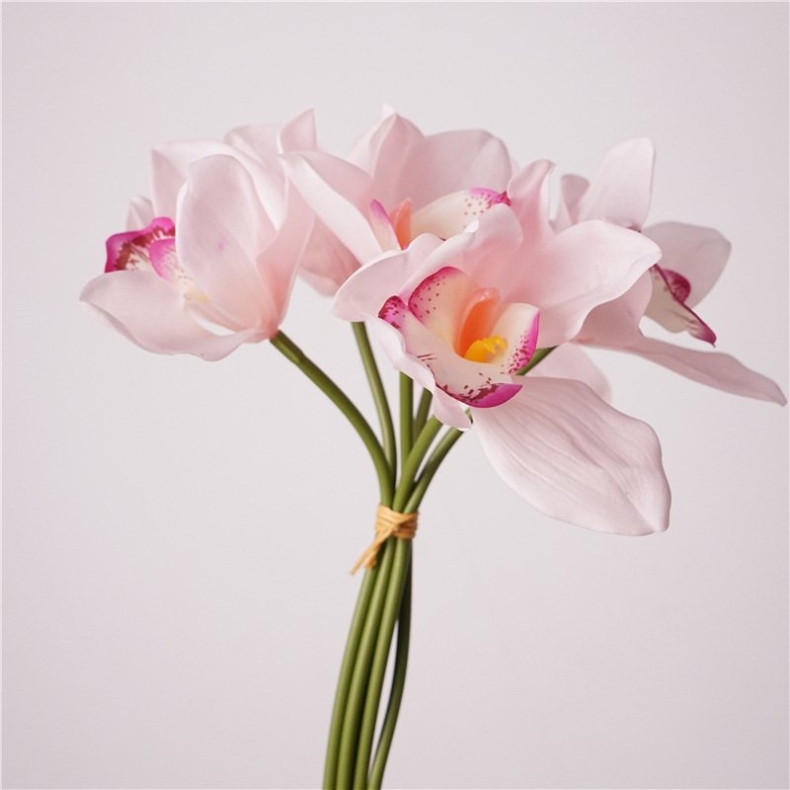 Simulated Cymbidium Orchid Bouquet