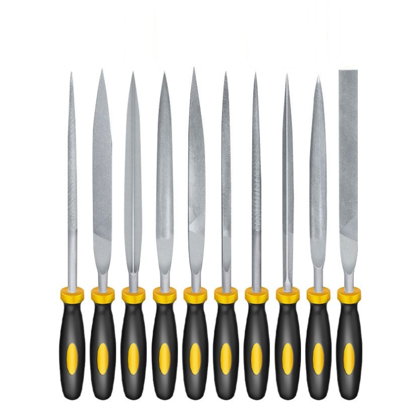 Assorted woodworking sanding and filing tool set