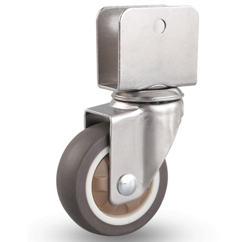 1-inch, 1.25-inch, 1.5-inch and 2-inch TPR U-shaped caster