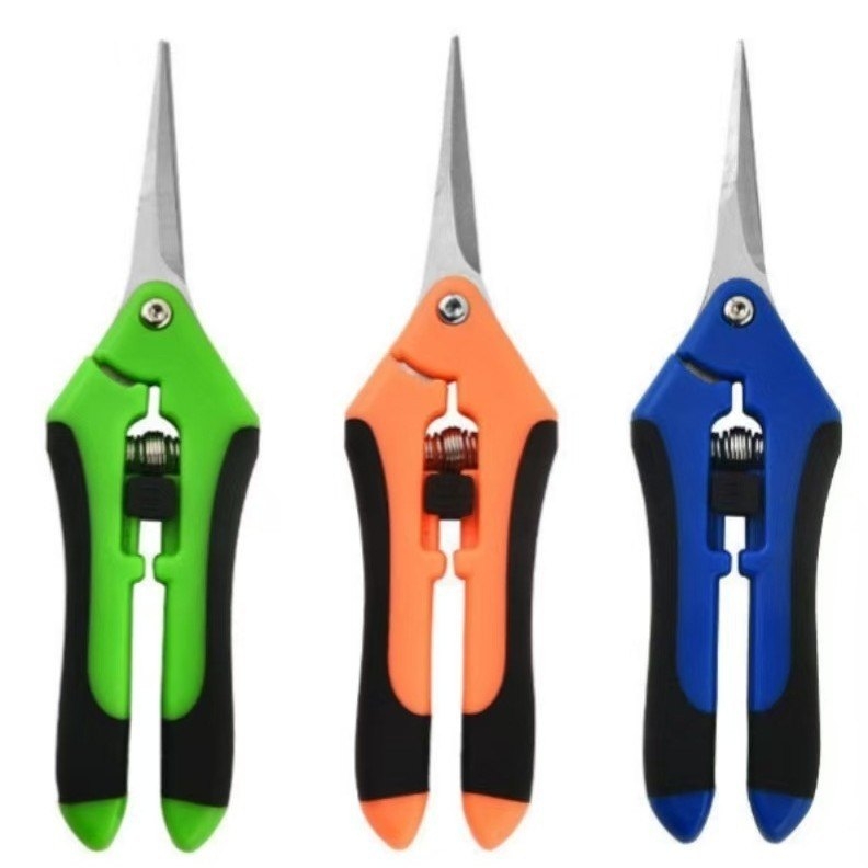 Stainless steel pruning shears and fruit picking shears