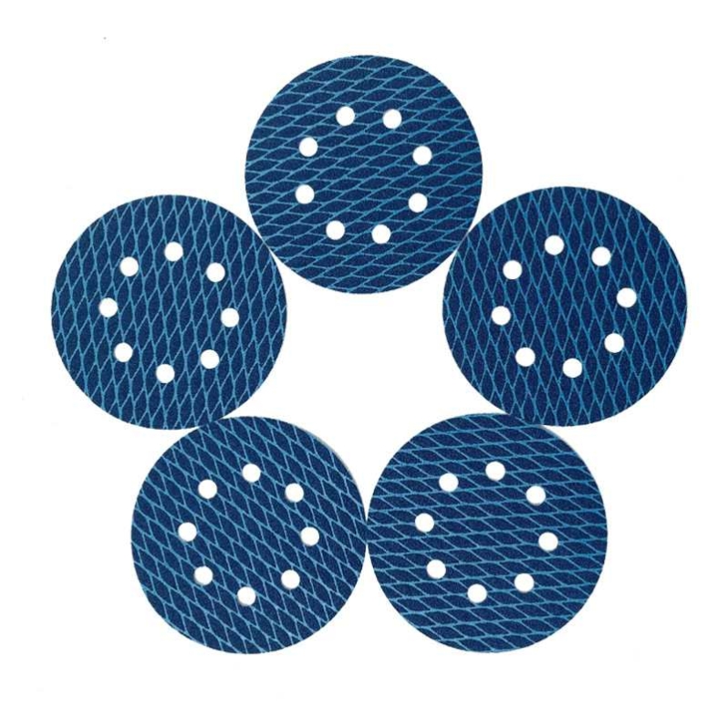 5-inch diamond-shaped flocked sandpaper with 8 holes
