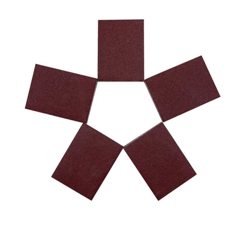 75*100MM rectangular flocked sandpaper sheet