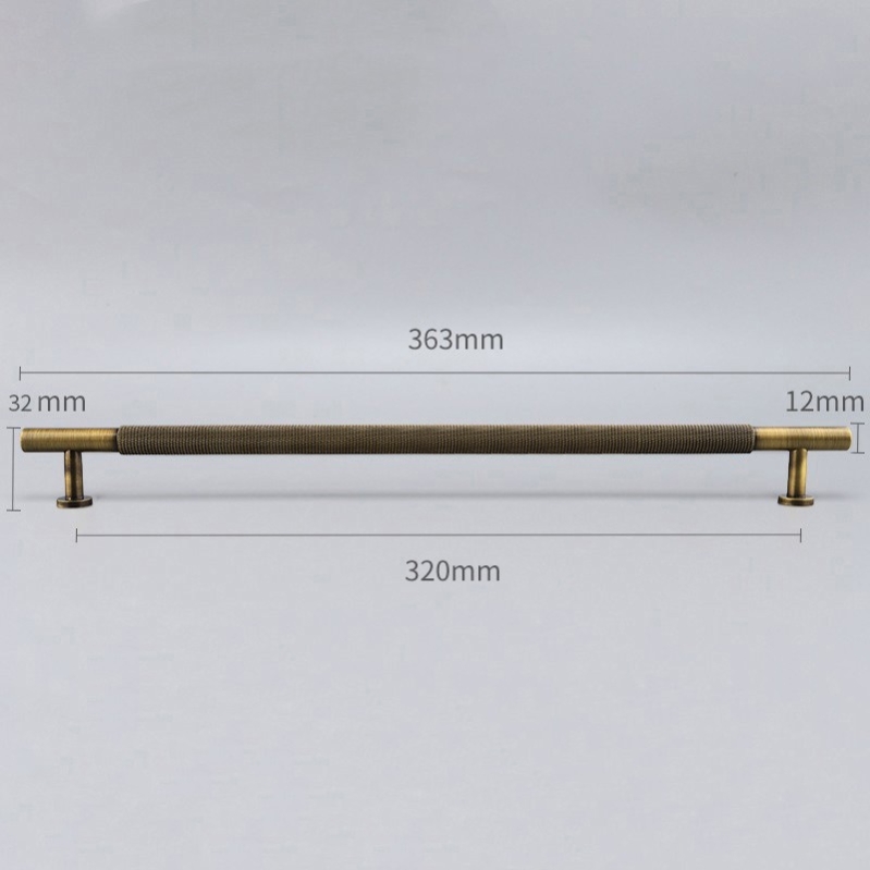 Bronze-colored brass handle