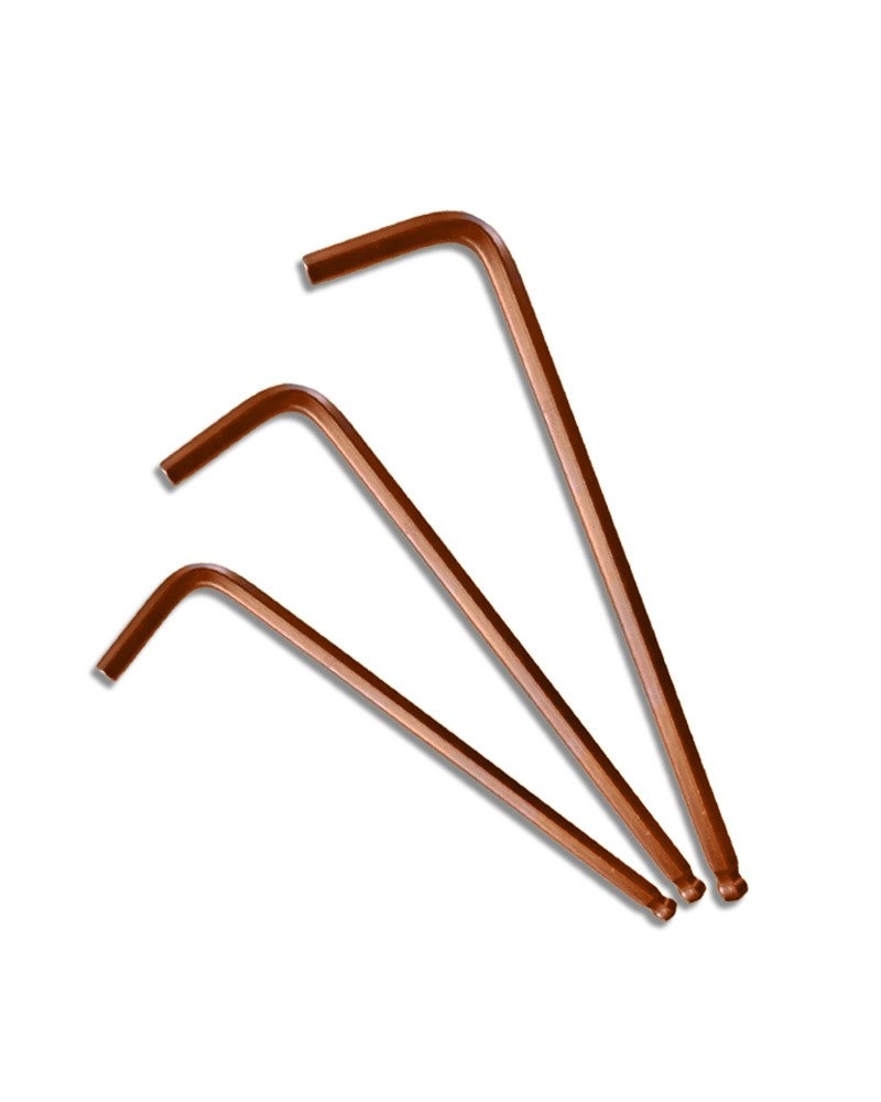 Bronze-colored hex wrench