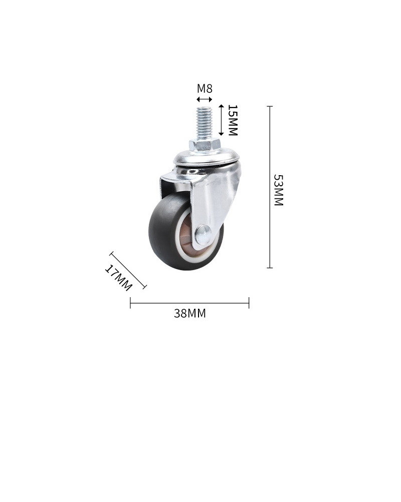 1-inch, 1.25-inch, 1.5-inch, 2-inch, 2.5-inch and 3-inch TPR Steering Mute Wheel with Screw