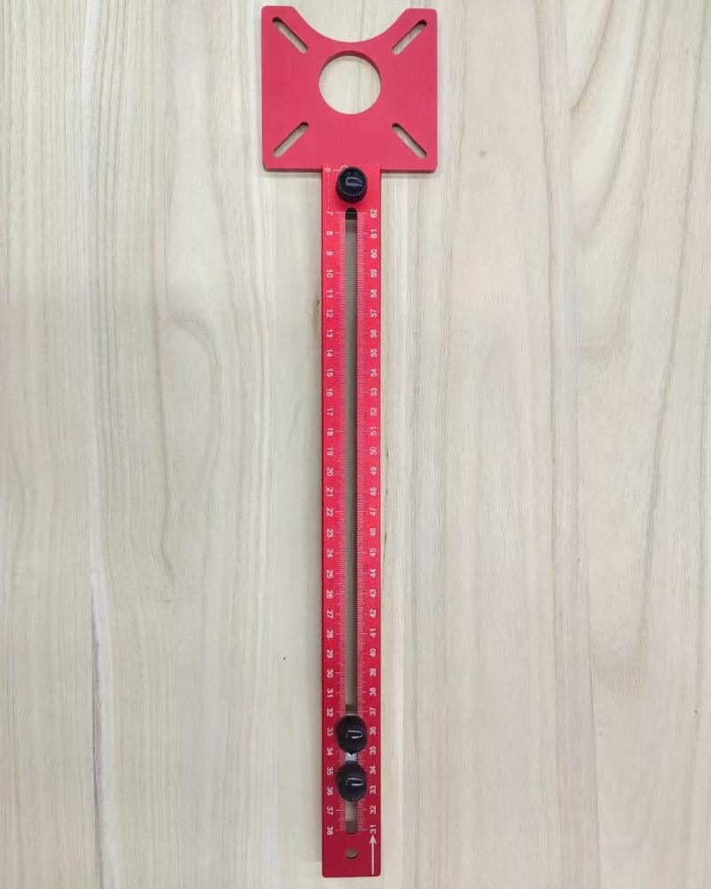 Aluminum alloy woodworking auxiliary ruler