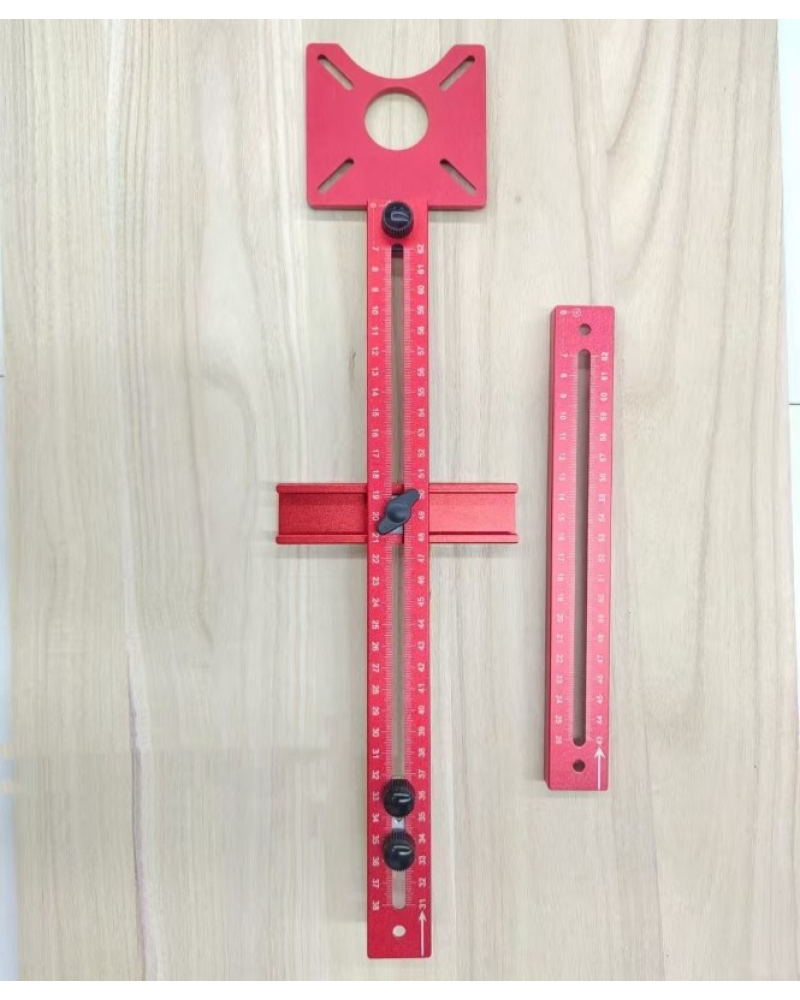 Aluminum alloy woodworking auxiliary ruler