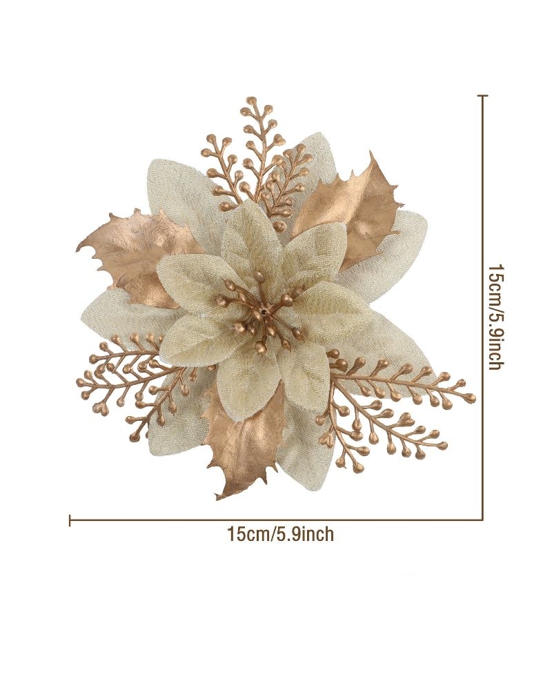 Christmas trees artificial flower heads