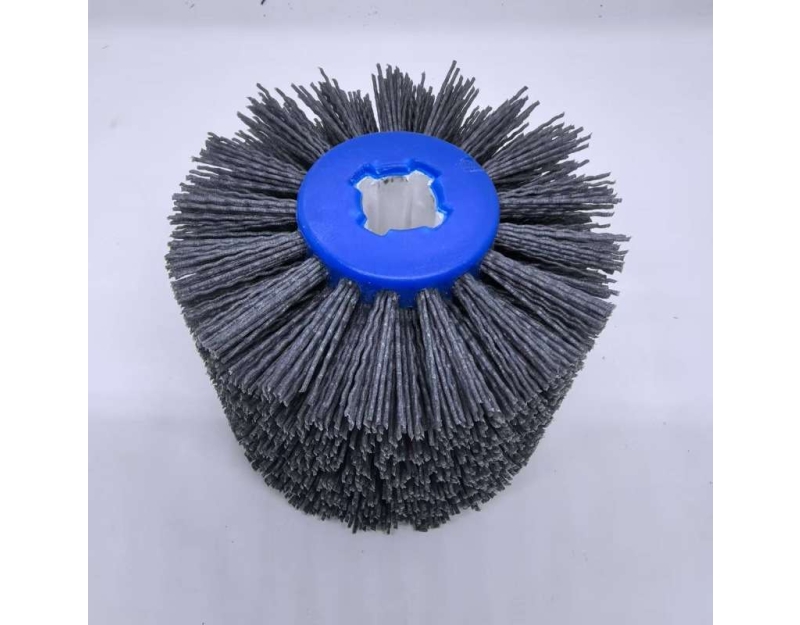 Wire drawing wheel brush for rust removal, deburring, polishing and cleaning abrasives