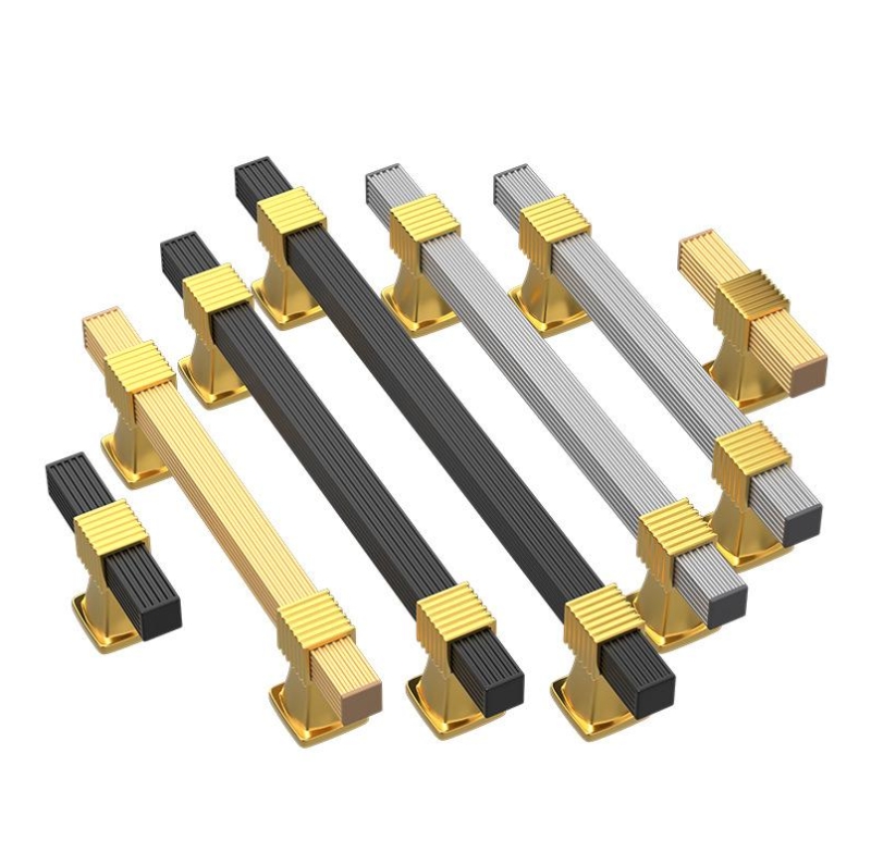 Striped aluminum alloy handle
