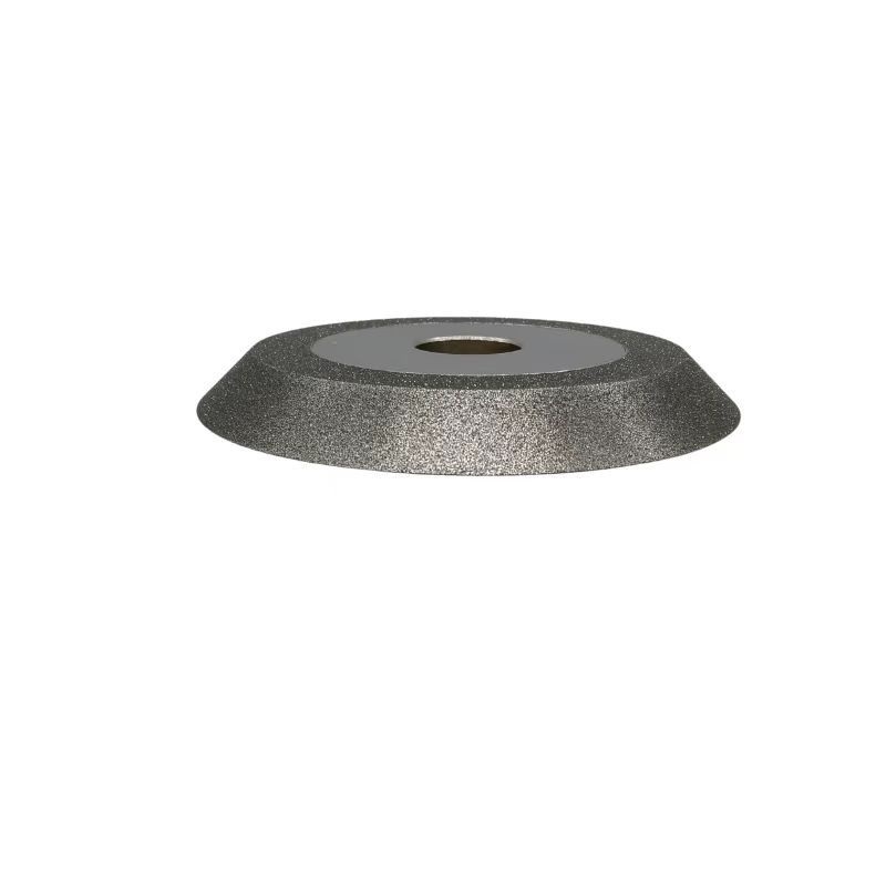 Single-beveled electroplated diamond grinding wheel