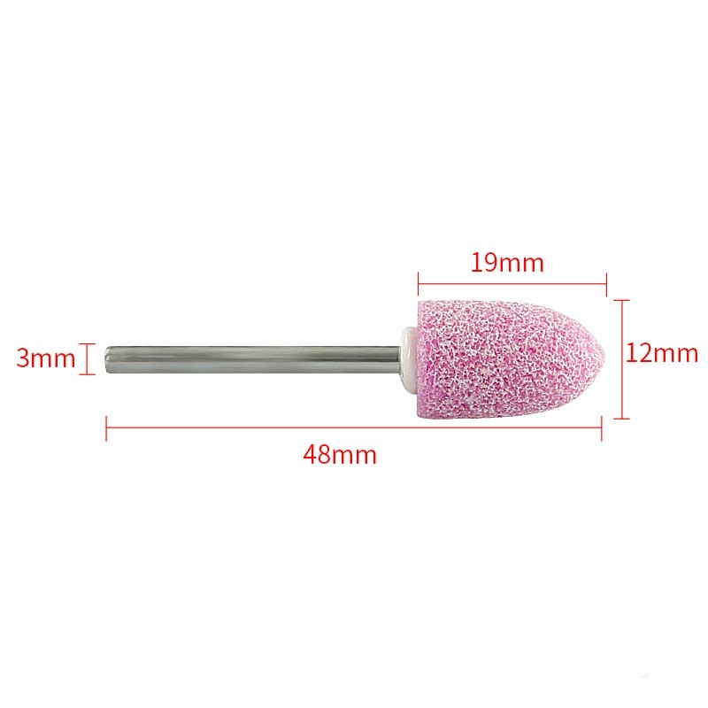 Bullet-shaped flint grinding head