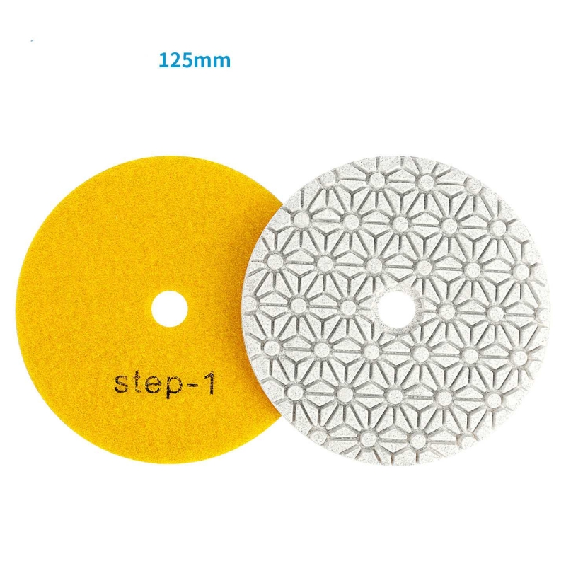 Three-step water-grinding stone polishing pads
