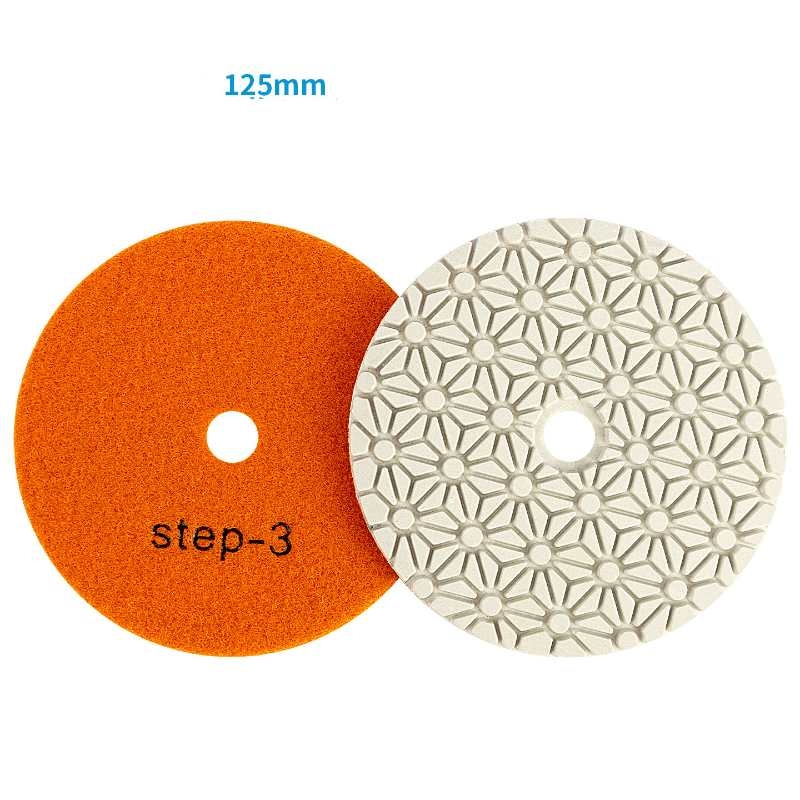 Three-step water-grinding stone polishing pads
