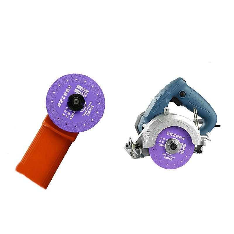 Dual-purpose stone cutting and polishing disc