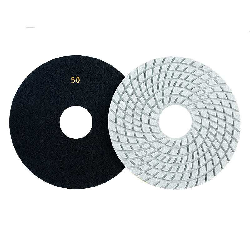 5-inch, 6-inch, 7-inch, 8-inch, 10-inch and 14-inch water-grind stone polishing pads