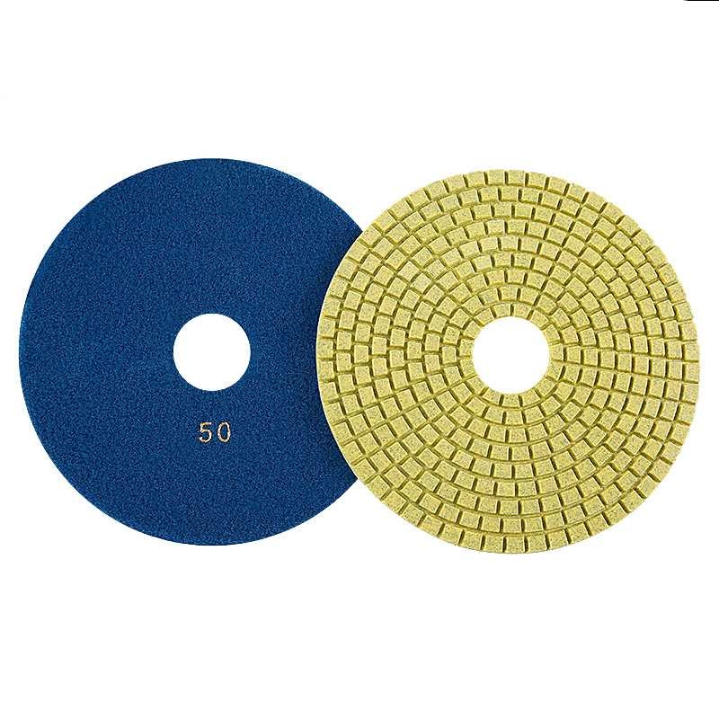 5-inch, 6-inch, 7-inch, 8-inch, 10-inch and 14-inch water-grind stone polishing pads