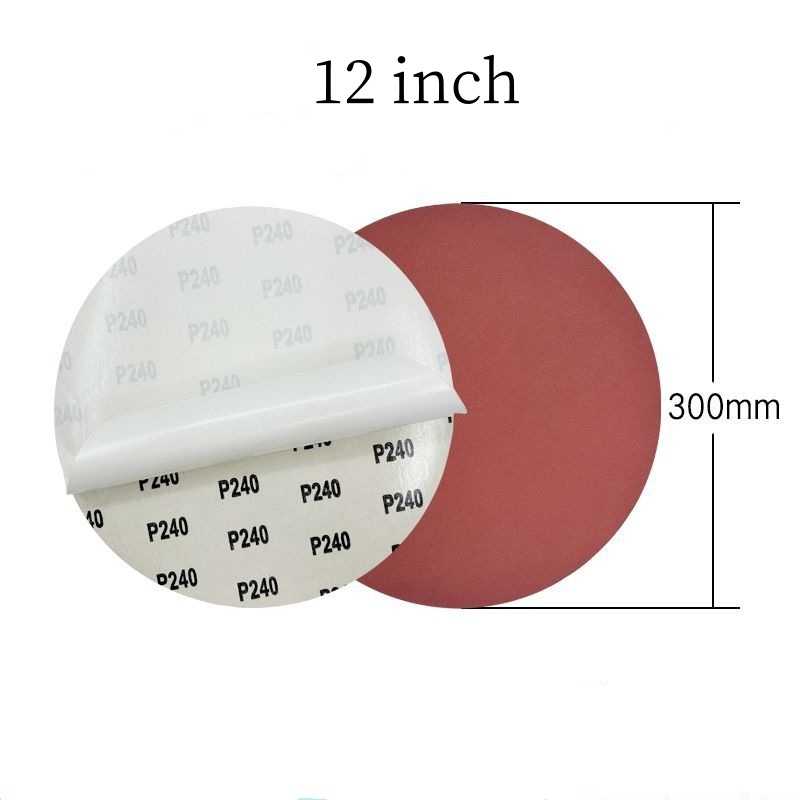 2-inch, 3-inch, 4-inch, 5-inch, 6-inch, 8-inch, 9-inch, 10-inch and12-inch, Adhesive sandpaper