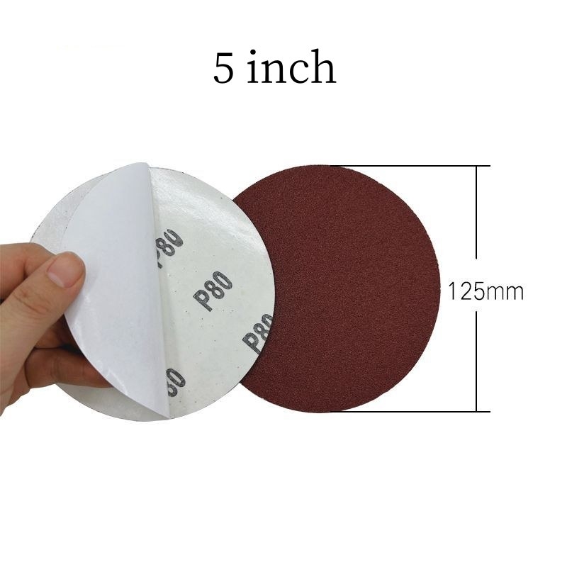 2-inch, 3-inch, 4-inch, 5-inch, 6-inch, 8-inch, 9-inch, 10-inch and12-inch, Adhesive sandpaper
