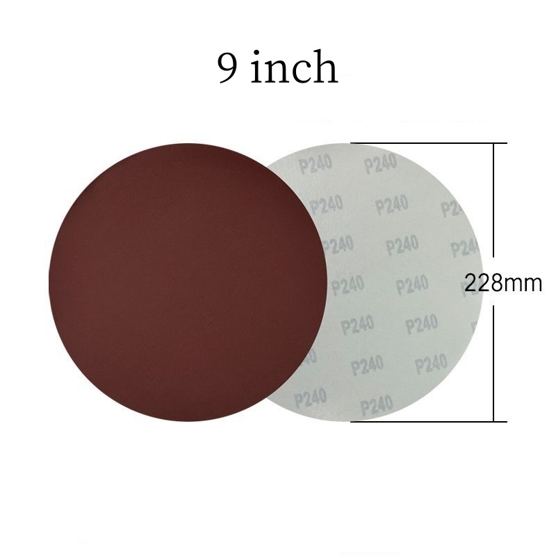 2-inch, 3-inch, 4-inch, 5-inch, 6-inch, 8-inch, 9-inch, 10-inch and12-inch, Adhesive sandpaper