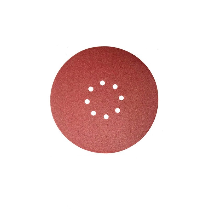 9-inch round flocked sandpaper with 10 holes