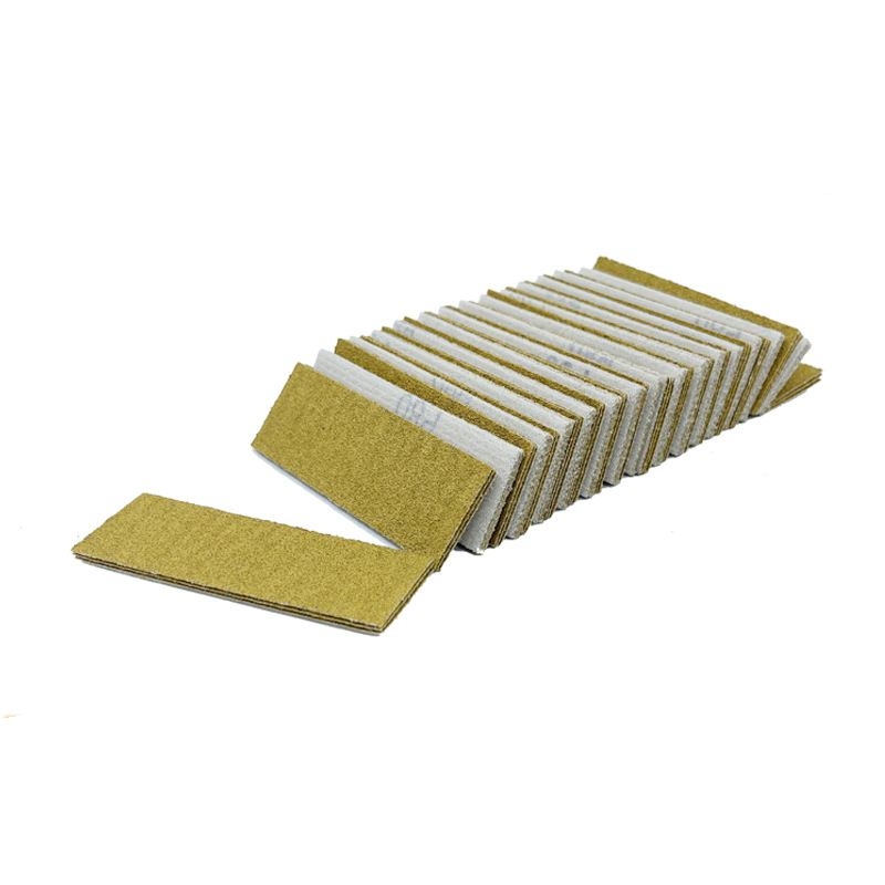30*90mm flocked yellow sandpaper