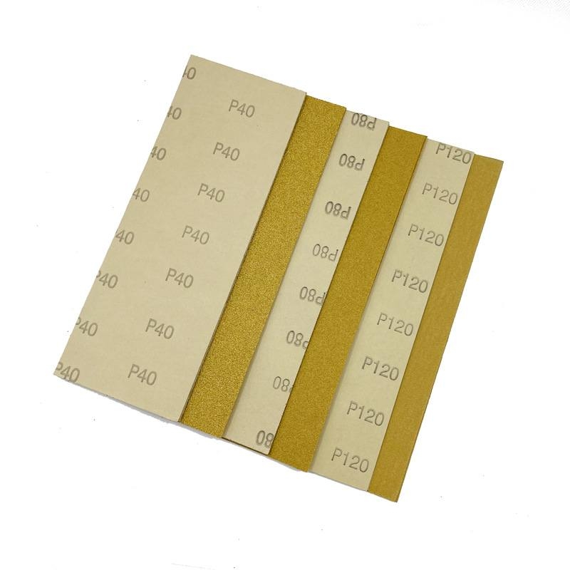 9*3.6 inch flocked yellow sandpaper