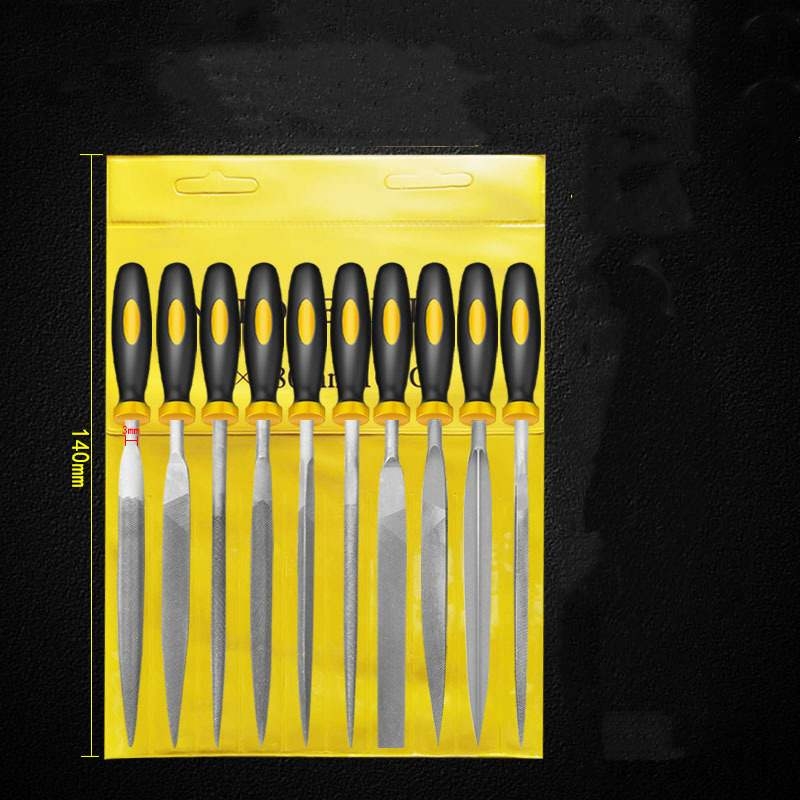 Assorted woodworking sanding and filing tool set