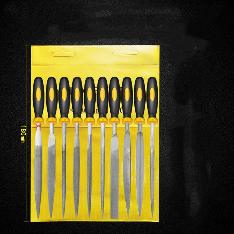 Assorted woodworking sanding and filing tool set