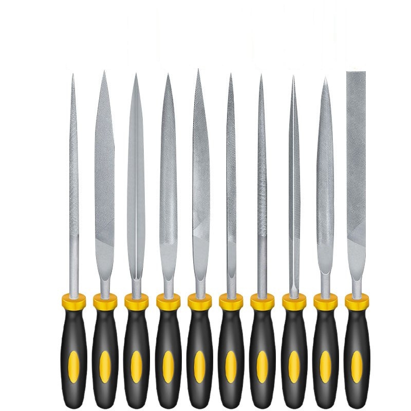 Assorted woodworking sanding and filing tool set