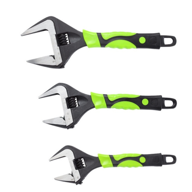 6-inch, 8-inch, 10-inch, 12-inch large opening adjustable wrench