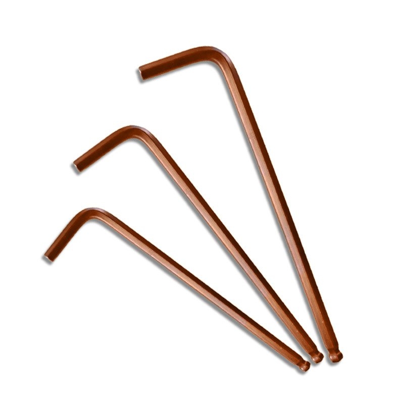 Bronze-colored hex wrench