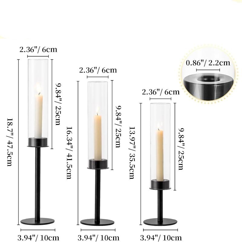 Metal andlestick three-piece set wholesale